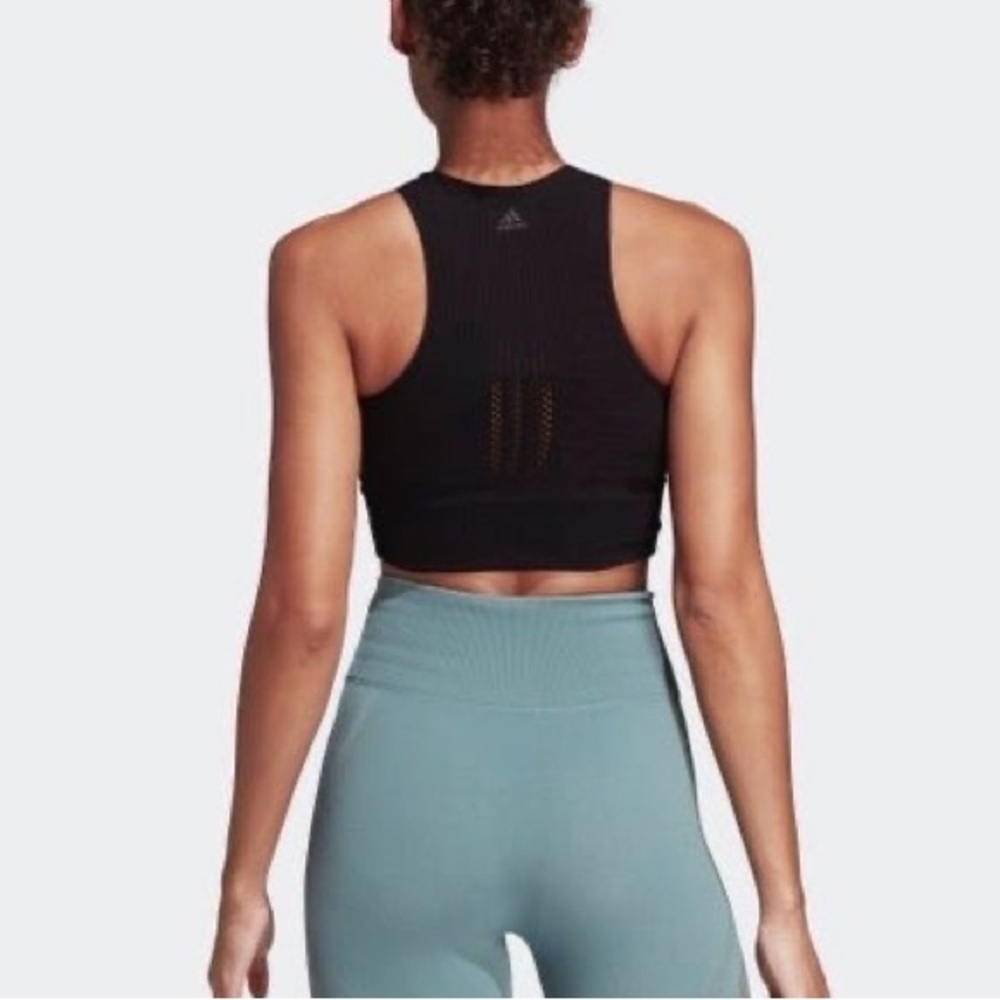Adidas Warpknit Black Crop Top